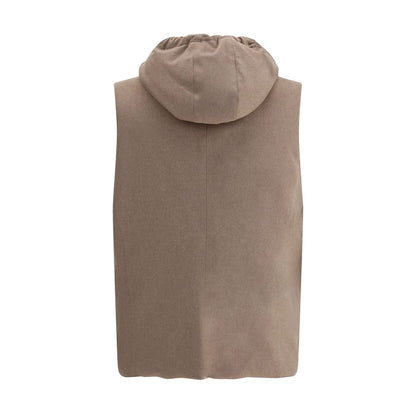 Gilet en laine et duvet Brunello Cucinelli