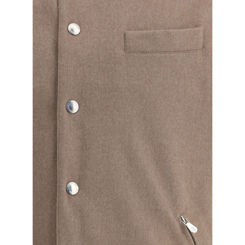 Gilet en laine et duvet Brunello Cucinelli