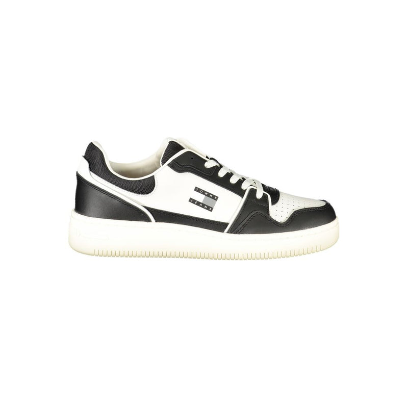 Tommy Hilfiger Black Leather Men Sneaker - All-Day Comfort and Style