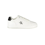 Calvin Klein White Leather Women Sneaker - Stylish & Comfortable