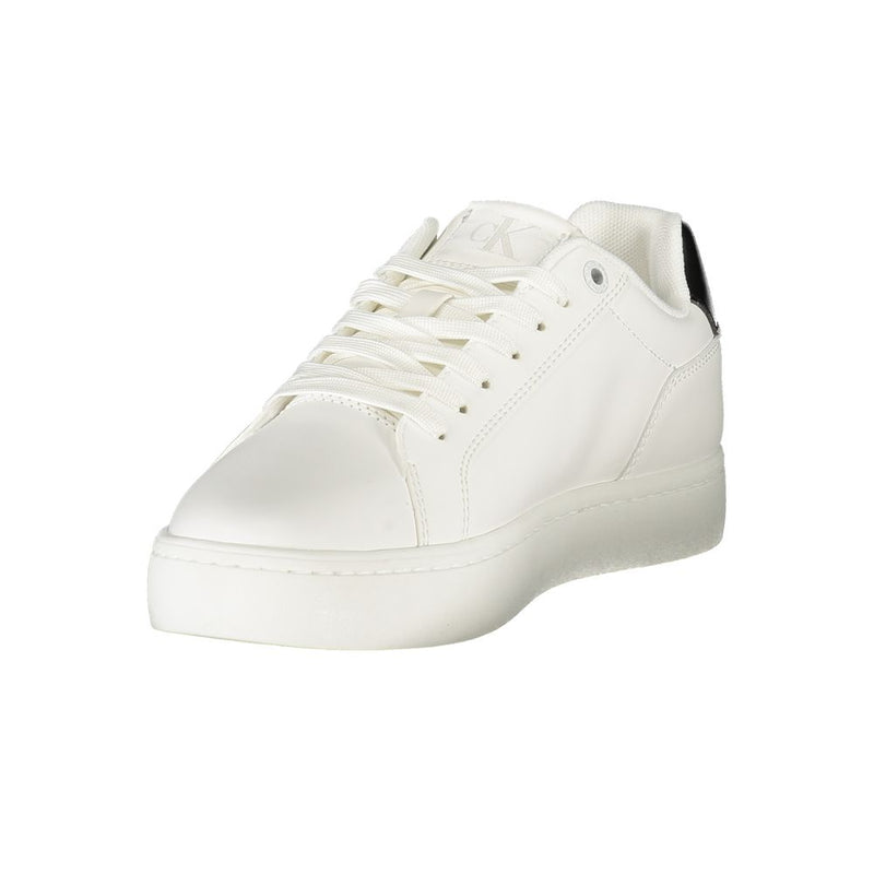 Calvin Klein White Leather Women Sneaker - Élégance et Confort