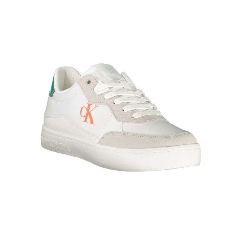 Calvin Klein White Leather Men Sneaker - Élégance et Confort