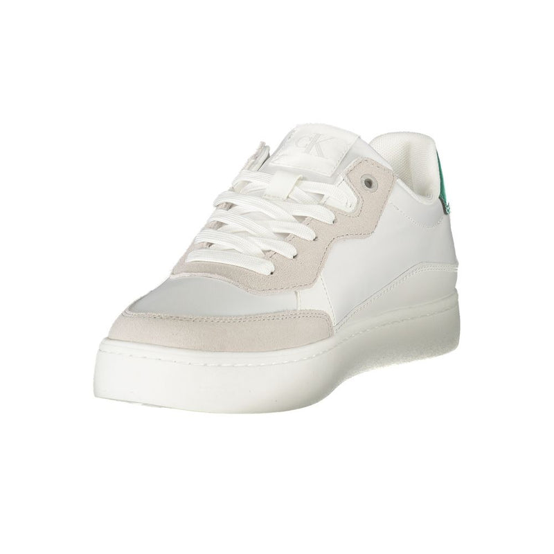 Calvin Klein White Leather Men Sneaker - Élégance et Confort