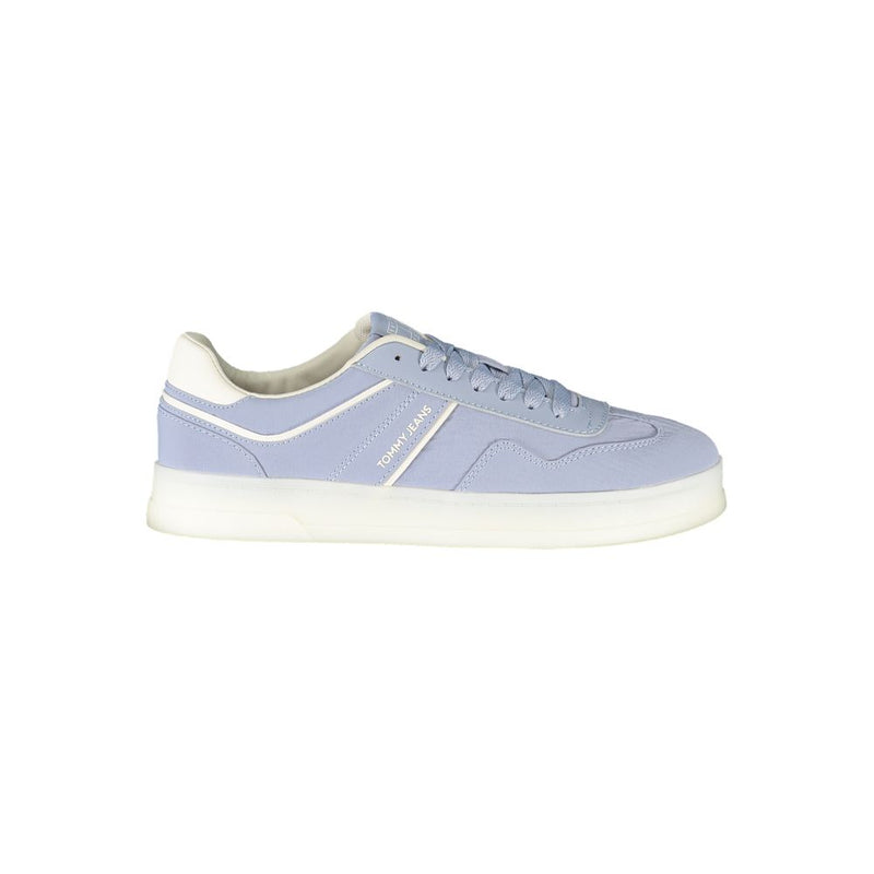 Tommy Hilfiger Blue Leather Women Sneaker - All-Day Comfort