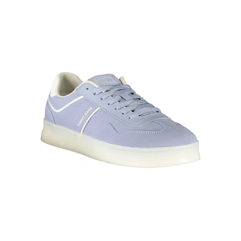 Tommy Hilfiger Blue Leather Women Sneaker - All-Day Comfort