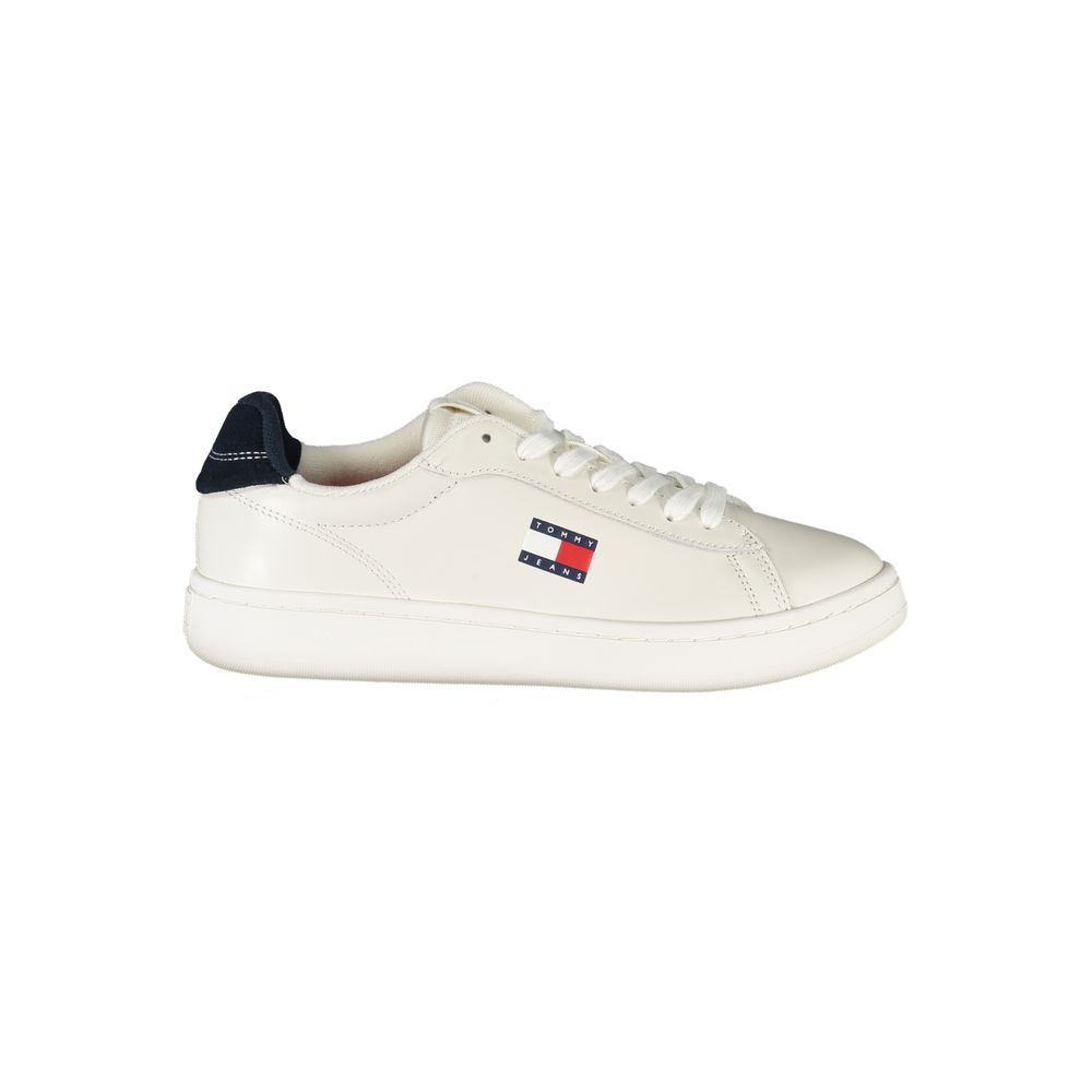 Tommy Hilfiger Sneakers Femmes en Cuir Blanc - Confort Élégant