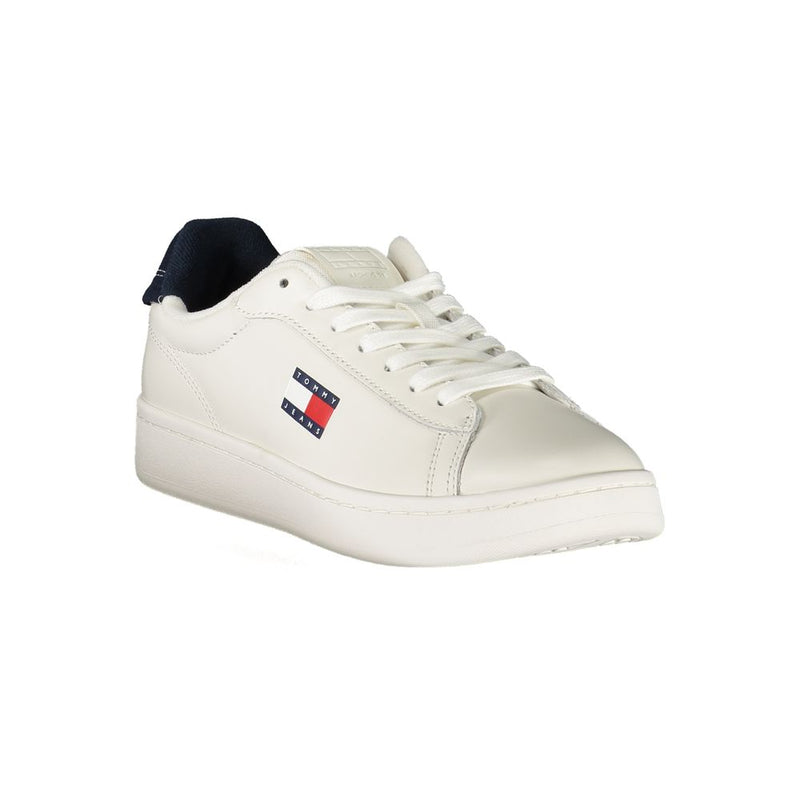 Tommy Hilfiger Sneakers Femmes en Cuir Blanc - Confort Élégant