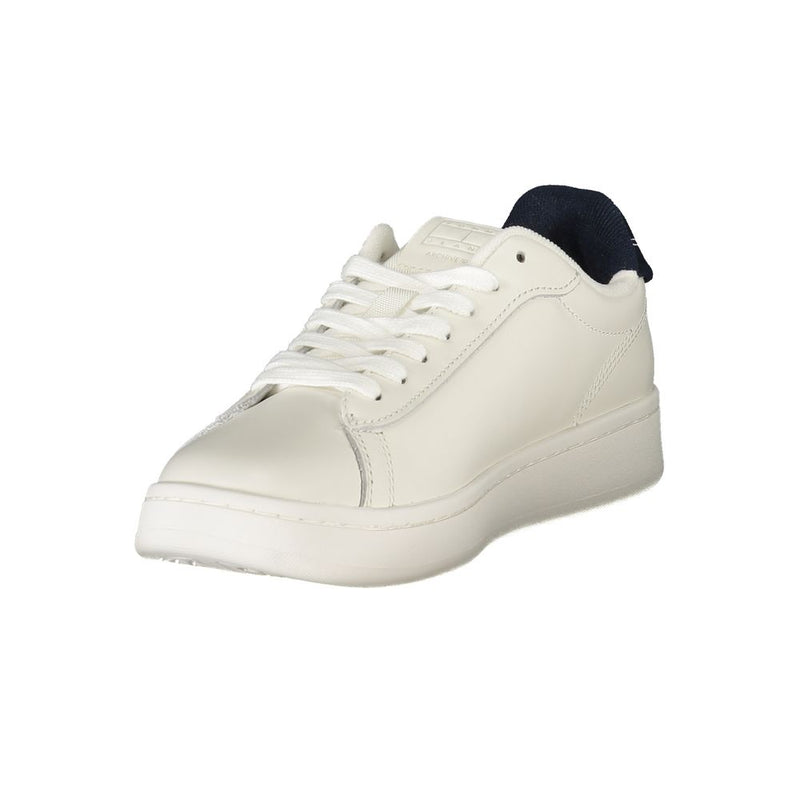 Tommy Hilfiger Sneakers Femmes en Cuir Blanc - Confort Élégant