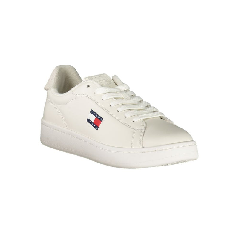 Tommy Hilfiger White Leather Women Sneaker - Sporty Luxury