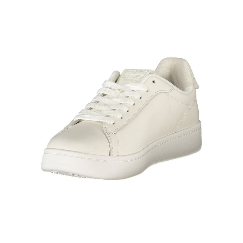 Tommy Hilfiger White Leather Women Sneaker - Sporty Luxury