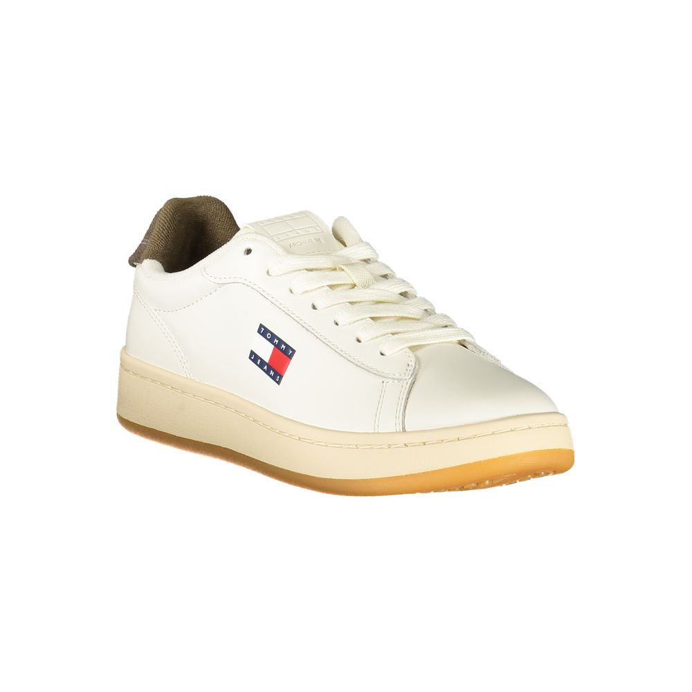 Tommy Hilfiger White Leather Women Sneaker - Sporty Luxury
