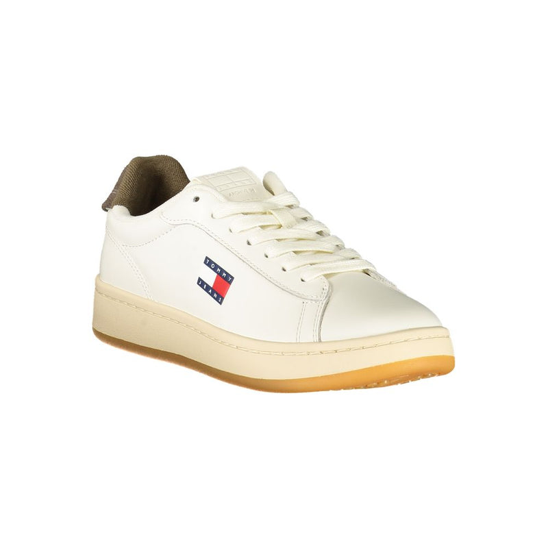 Tommy Hilfiger White Leather Women Sneaker - Sporty Luxury