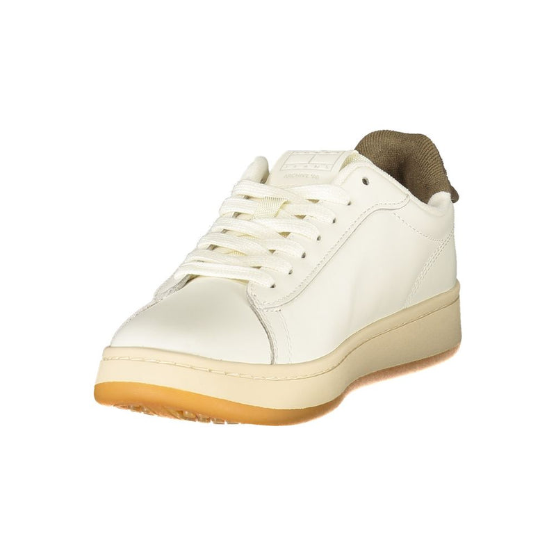 Tommy Hilfiger White Leather Women Sneaker - Sporty Luxury