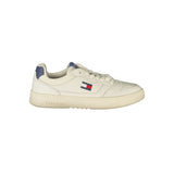 Tommy Hilfiger White Leather Men Sneaker - Stylish & Comfortable