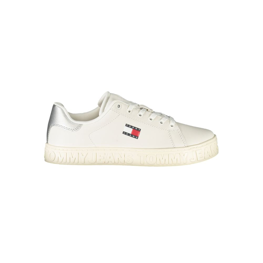 Tommy Hilfiger White Leather Women Sneaker - Stylish Comfort