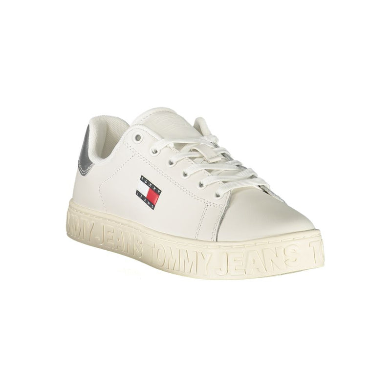 Tommy Hilfiger White Leather Women Sneaker - Stylish Comfort