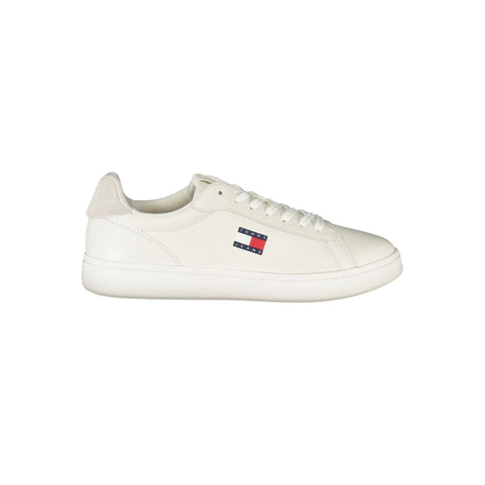 Tommy Hilfiger White Leather Men Sneaker - Classic American Style