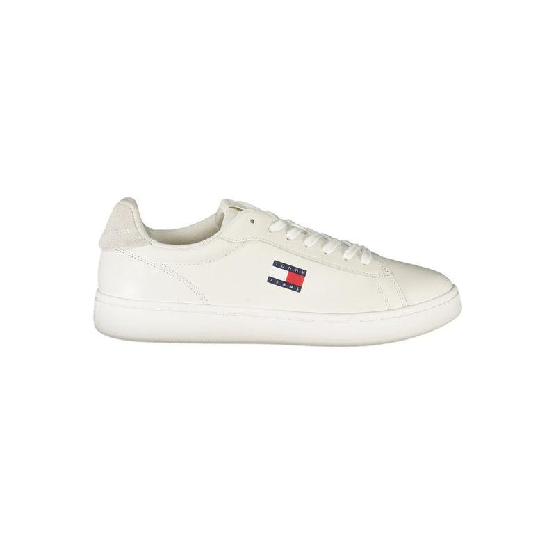 Tommy Hilfiger White Leather Men Sneaker - Classic American Style