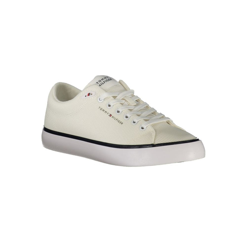 Tommy Hilfiger White Polyester Men Sneaker - Style & Comfort