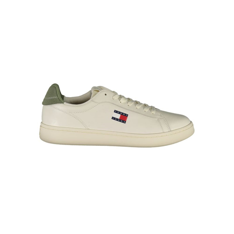 Tommy Hilfiger White Leather Men Sneaker - Style Icon