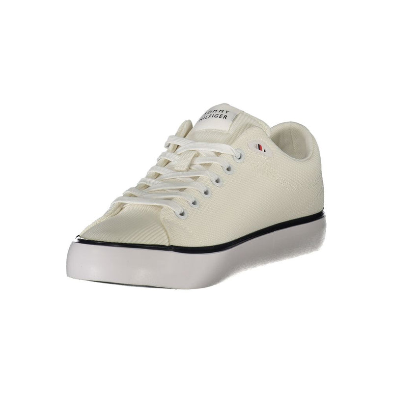 Tommy Hilfiger White Polyester Men Sneaker - Style & Comfort