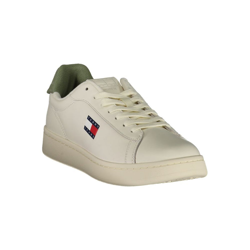 Tommy Hilfiger White Leather Men Sneaker - Style Icon