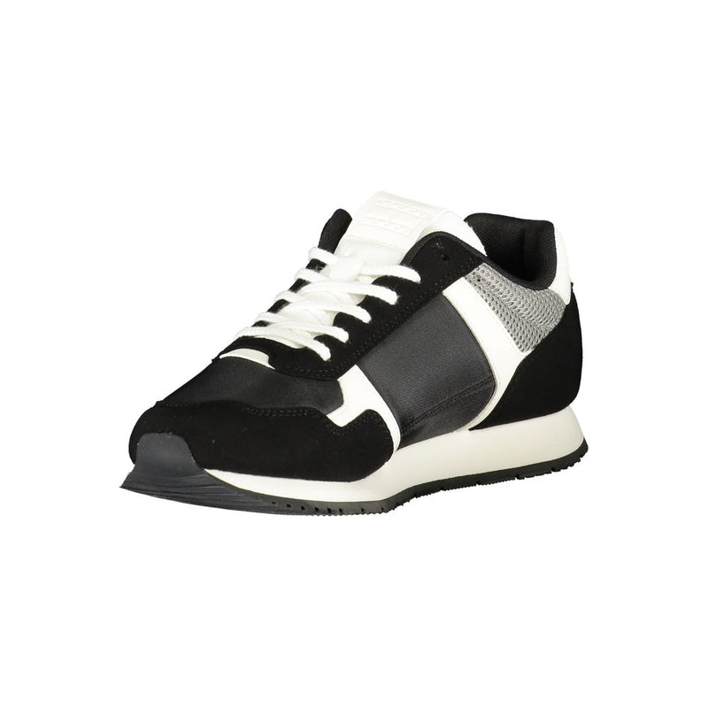 Tommy Hilfiger Black Polyester Men Sneaker - Élégant et Confortable