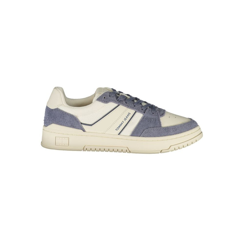 Tommy Hilfiger White Leather Men Sneaker - Élégant et Polyvalent