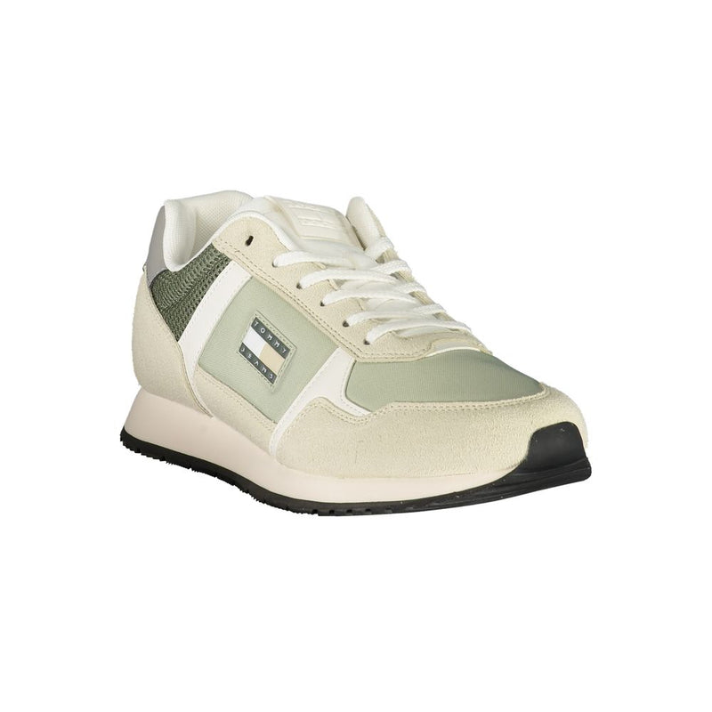Tommy Hilfiger Green Polyester Men Sneaker - Style & Comfort