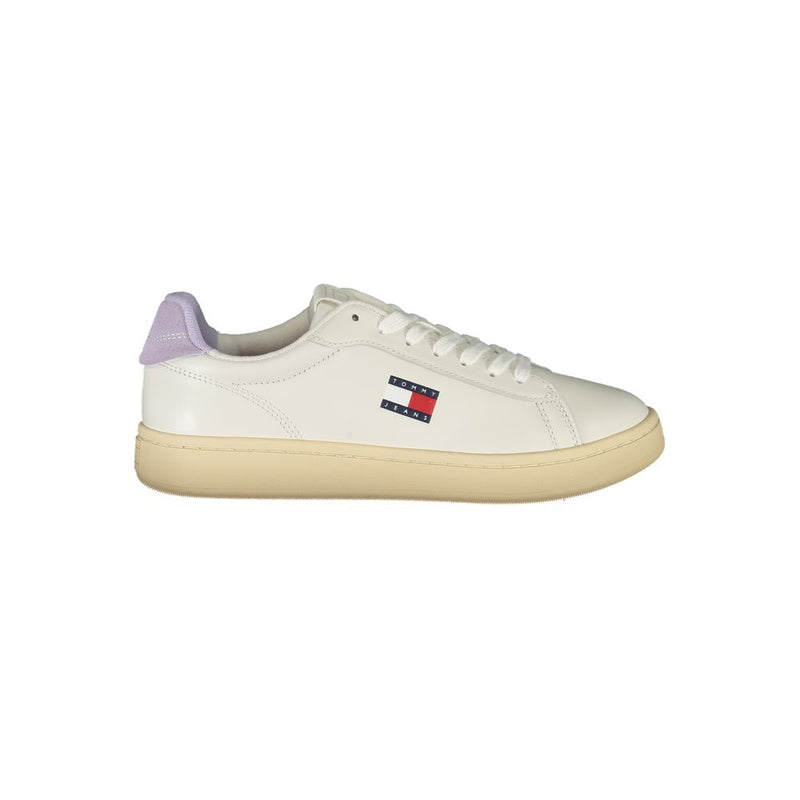 Tommy Hilfiger White Leather Women Sneaker - Stylish Comfort
