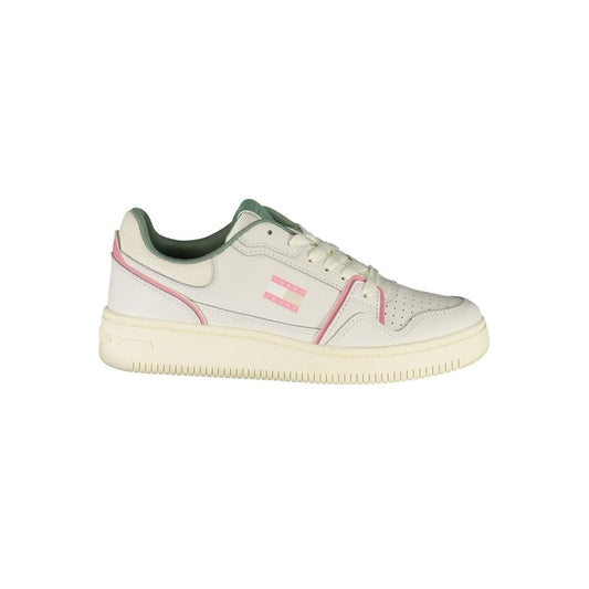 Tommy Hilfiger White Leather Women Sneaker - Élégance et Confort