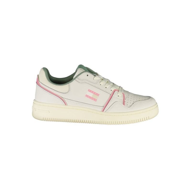Tommy Hilfiger White Leather Women Sneaker - Élégance et Confort