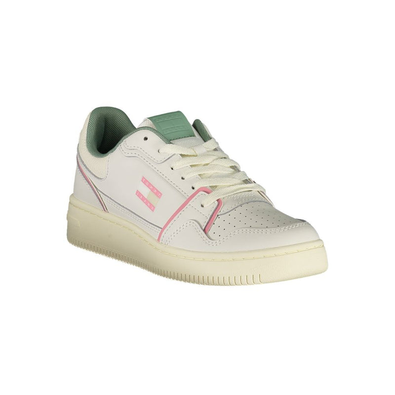 Tommy Hilfiger White Leather Women Sneaker - Élégance et Confort