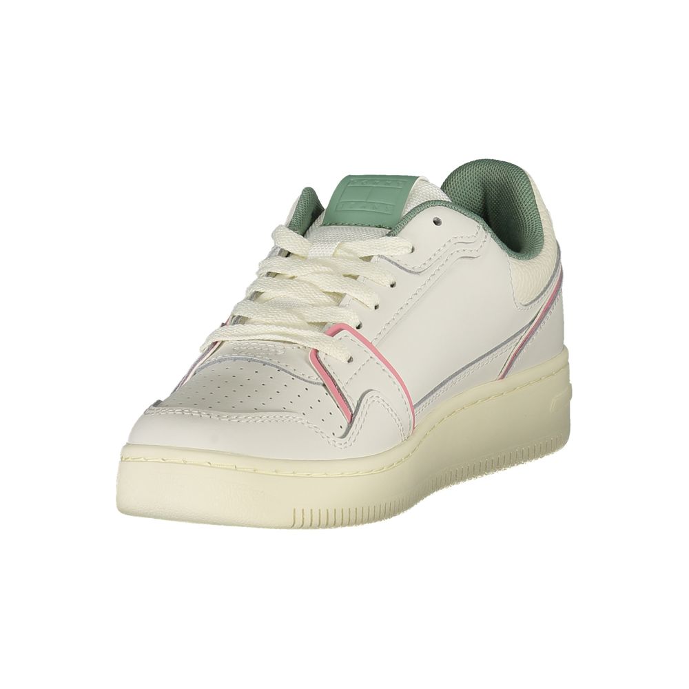 Tommy Hilfiger White Leather Women Sneaker - Élégance et Confort