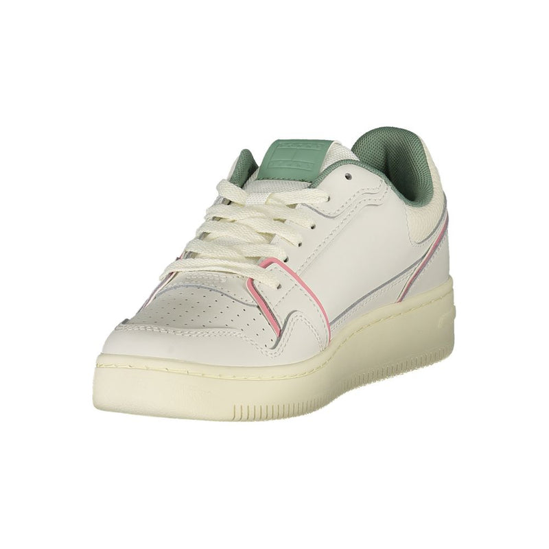 Tommy Hilfiger White Leather Women Sneaker - Élégance et Confort