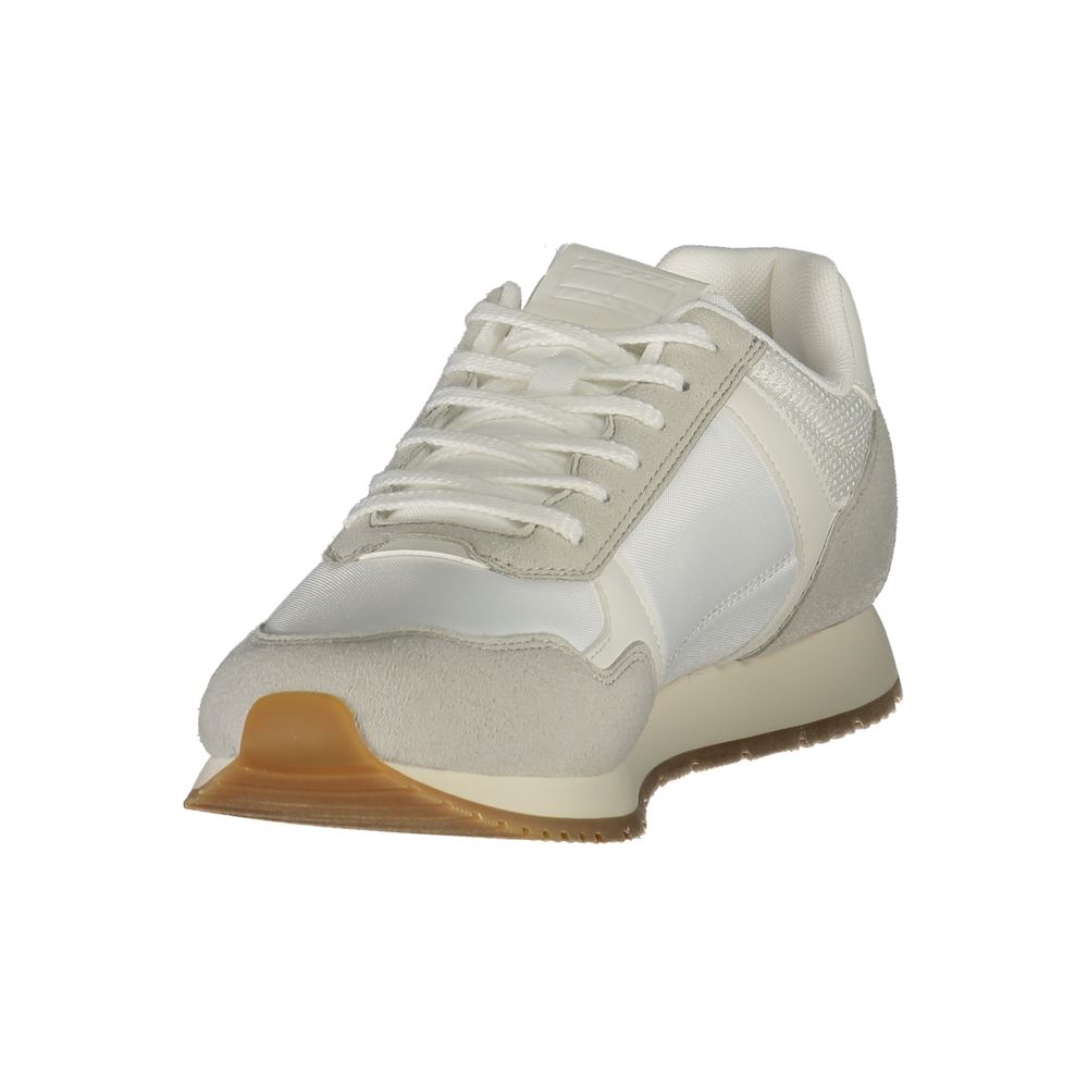 Tommy Hilfiger White Polyester Men Sneaker - Stylish Comfort
