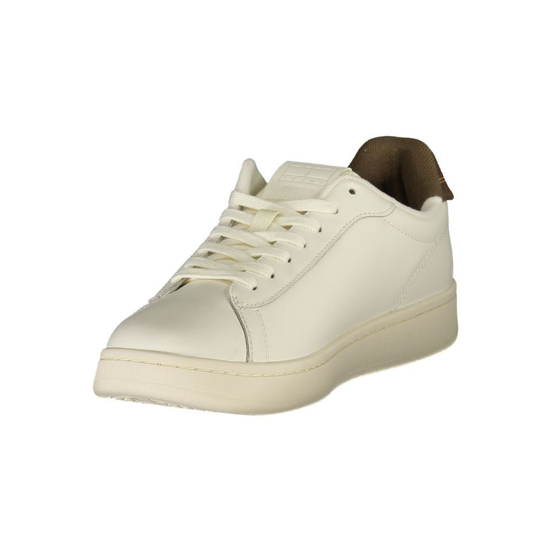 Tommy Hilfiger White Leather Men Sneaker - Style & Comfort