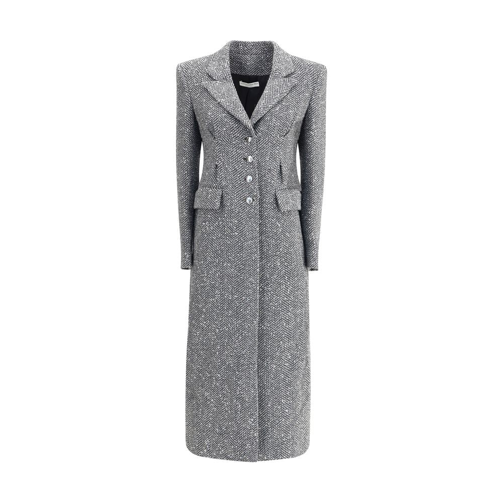 Manteau long en tweed d'Alessandra Rich