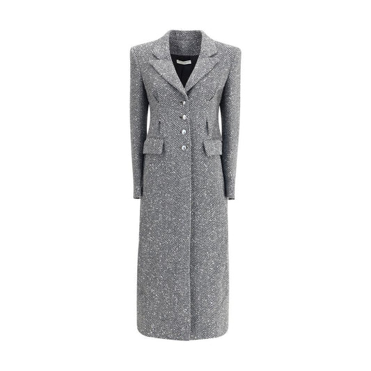 Manteau long en tweed d'Alessandra Rich