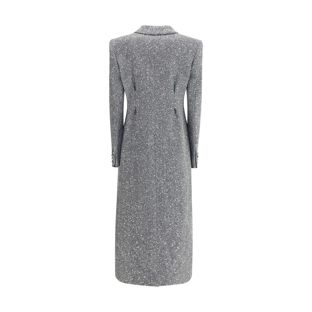 Manteau long en tweed d'Alessandra Rich