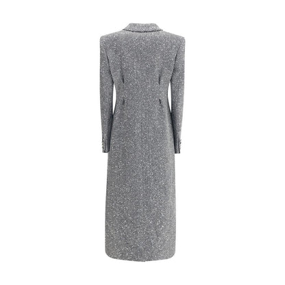 Manteau long en tweed d'Alessandra Rich