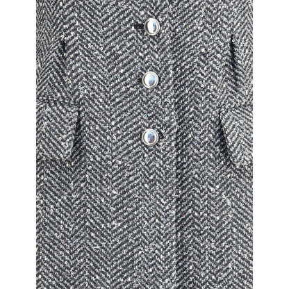Manteau long en tweed d'Alessandra Rich
