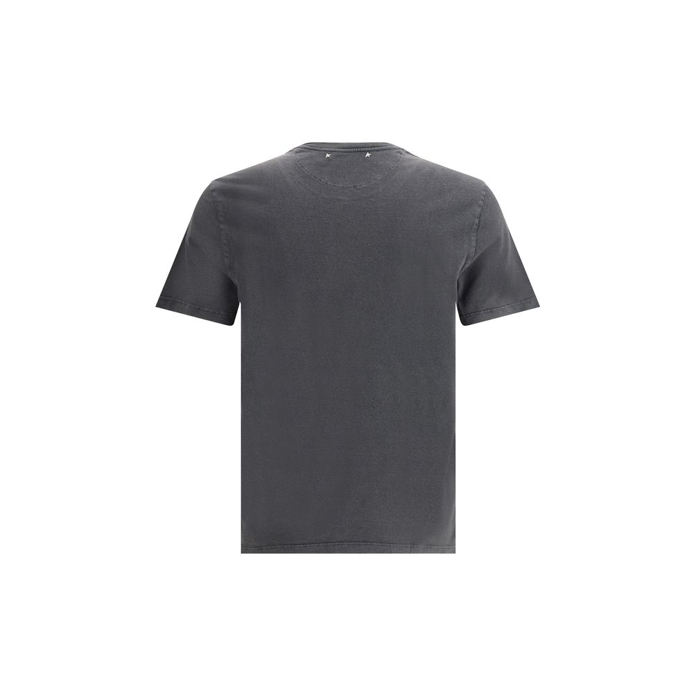 T-shirt en coton gris Golden Goose - Style vintage