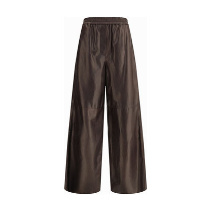 Pantalon en cuir de nappa d'agneau de Giorgio Armani