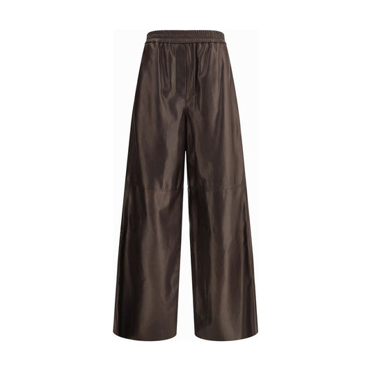 Pantalon en cuir de nappa d'agneau de Giorgio Armani