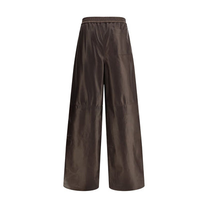 Pantalon en cuir de nappa d'agneau de Giorgio Armani
