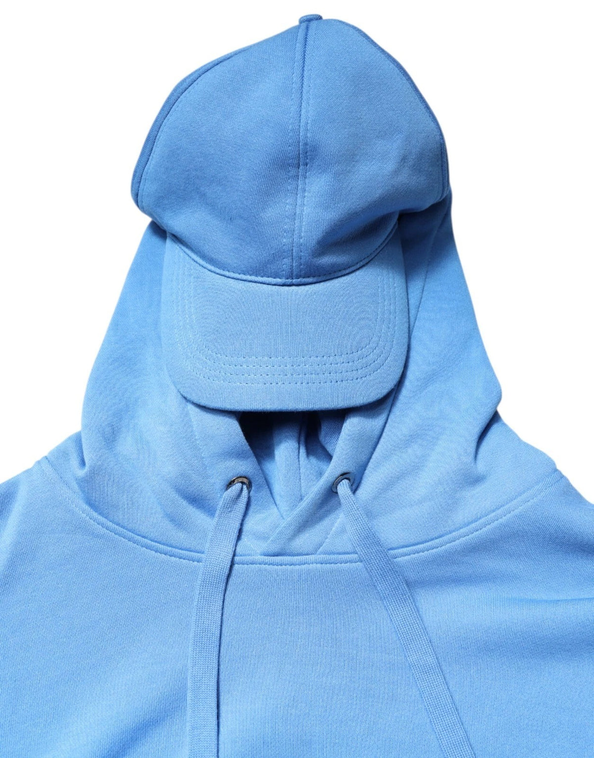 Gilet de sport pour homme Dolce &amp; Gabbana en coton bleu, avec capuche, taille unique.