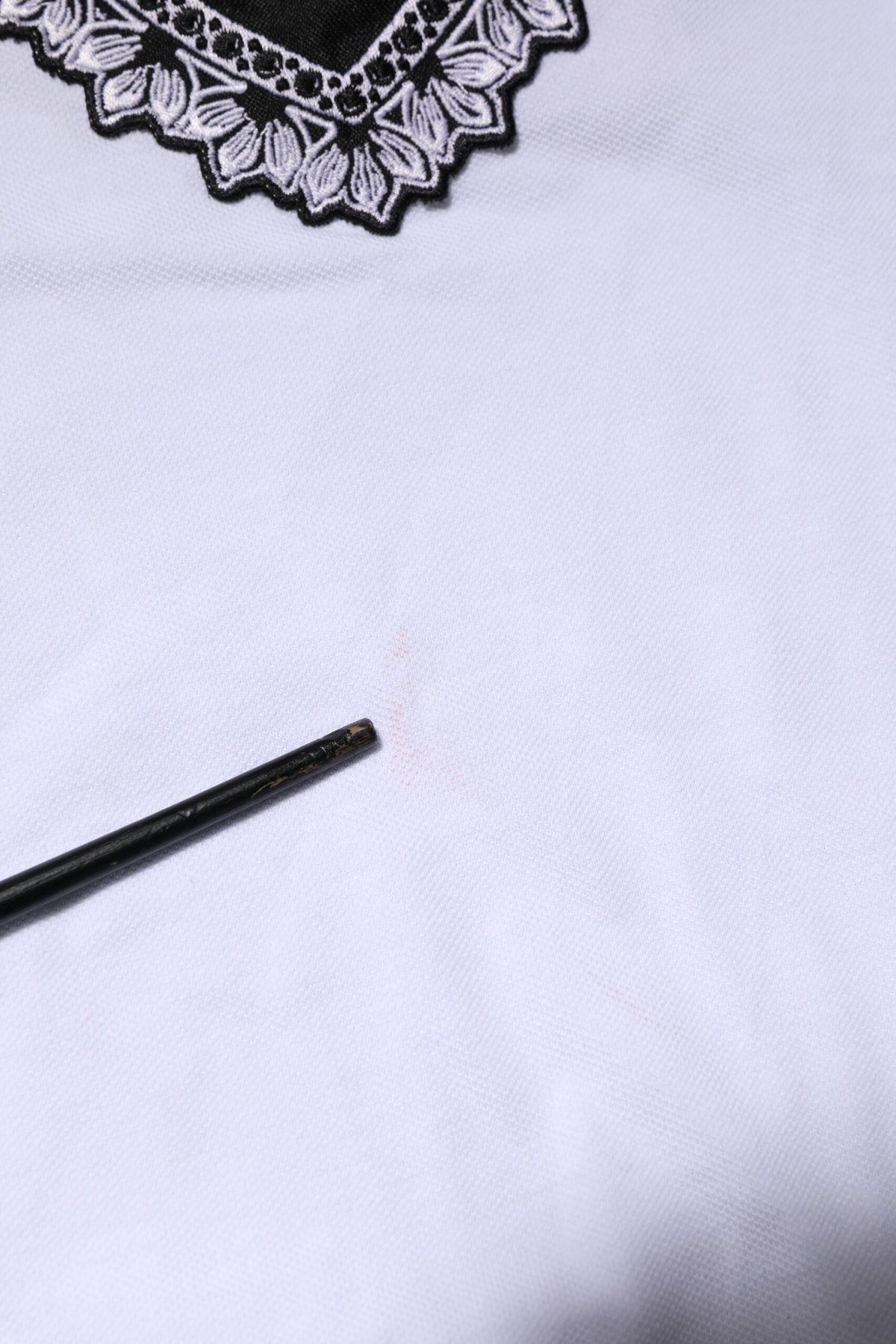 T-shirt en coton blanc brodé du logo DG Heart de Dolce &amp; Gabbana