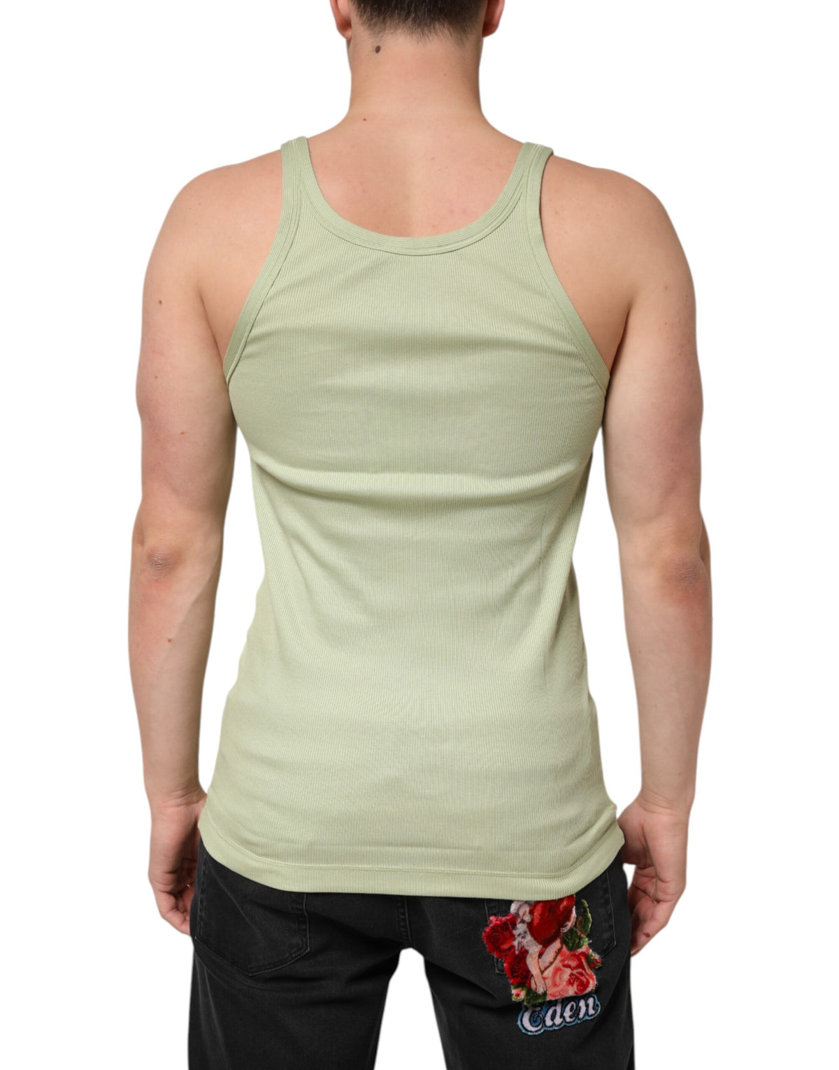 Débardeur homme sans manches vert clair Dolce &amp; Gabbana