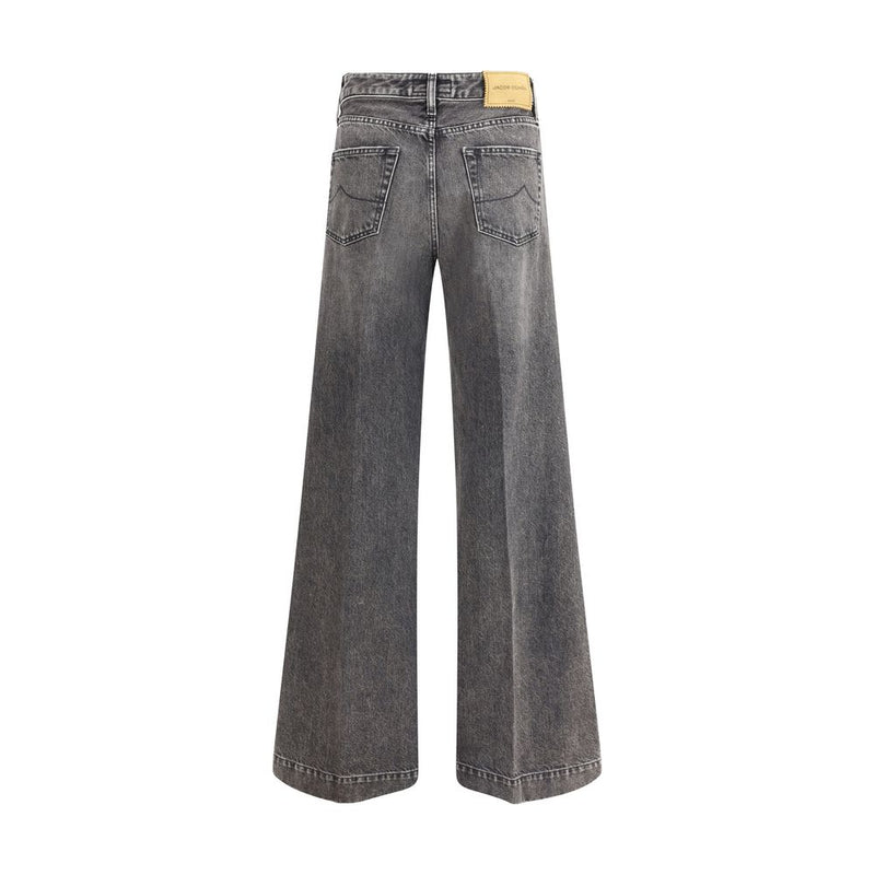 Jacob Cohen Gray Cotton Relaxed Fit Jeans for Women